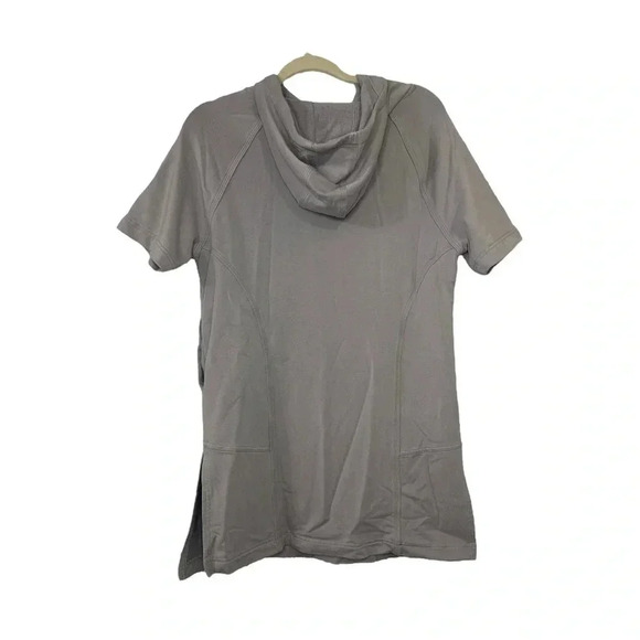 Athleta Cabana Tunic Short Sleeve Hoodie Light Purple // Size XXS - Picture 5 of 8